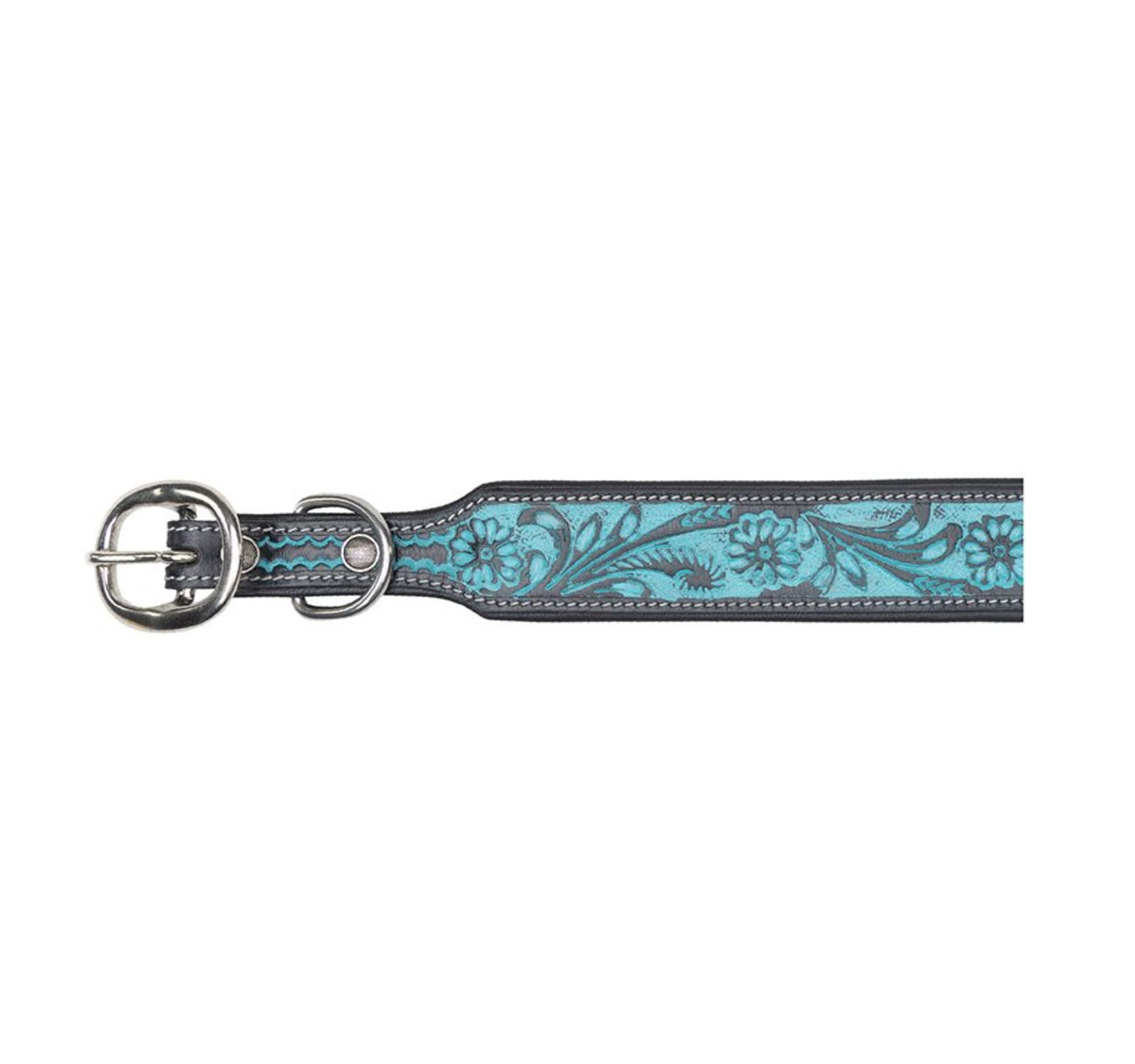 DURANGO DAISY HAND-TOOLED DOG COLLAR by MYRA BAG®
