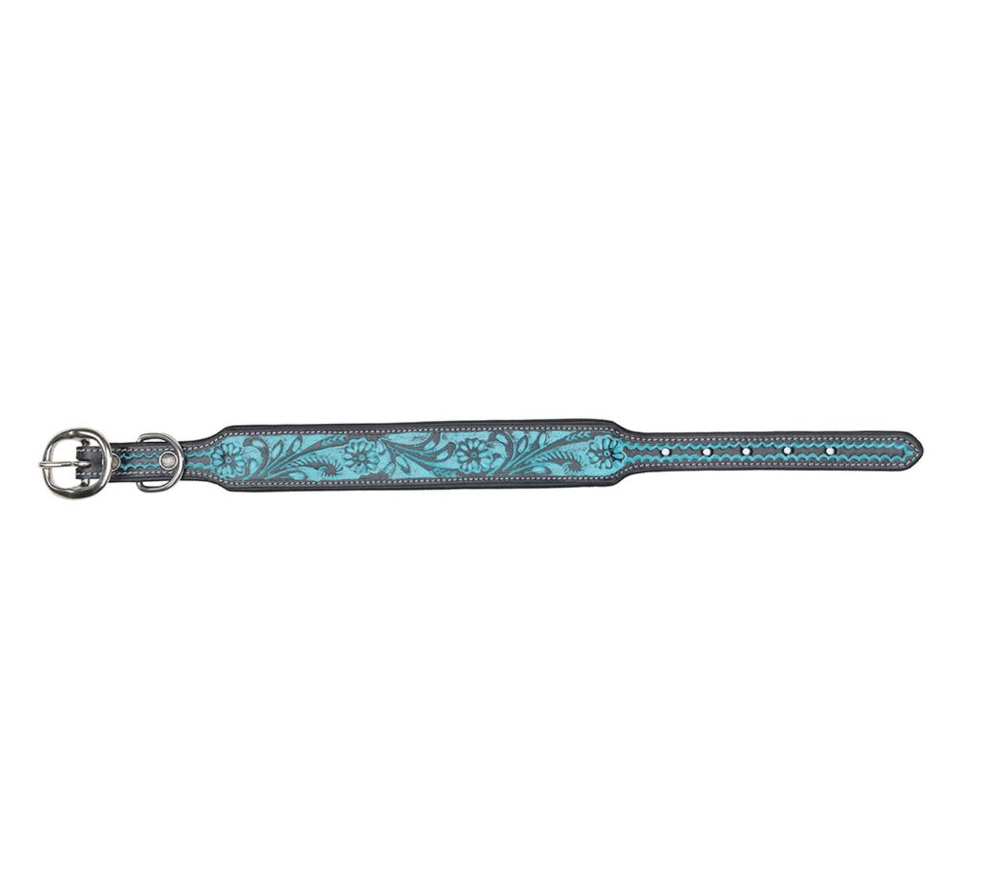 DURANGO DAISY HAND-TOOLED DOG COLLAR by MYRA BAG®