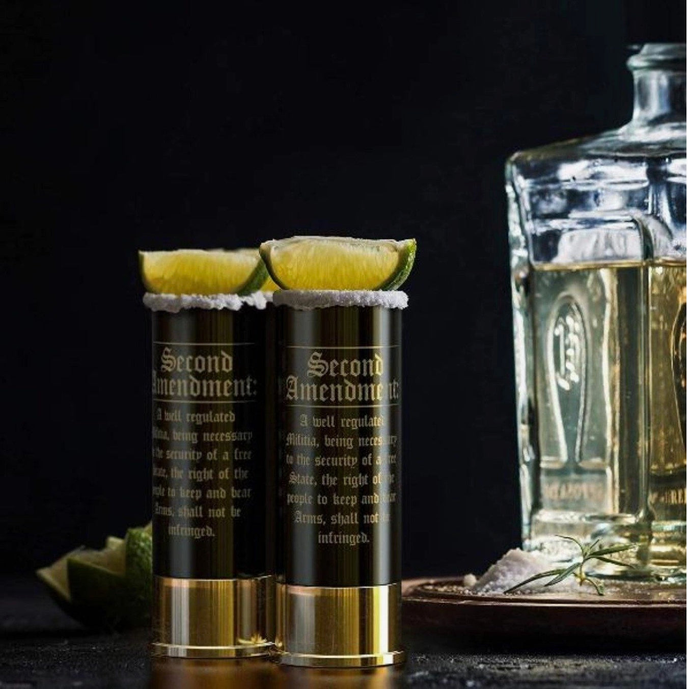 12 GAUGE SHOT GLASSES SET OF 4 - 2ND AMENDMENT
