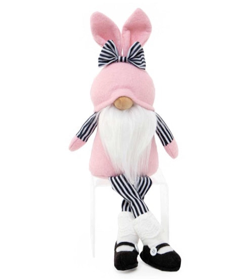 SITTING BUNNY GNOME WITH LEGS - EASTER - GIFT