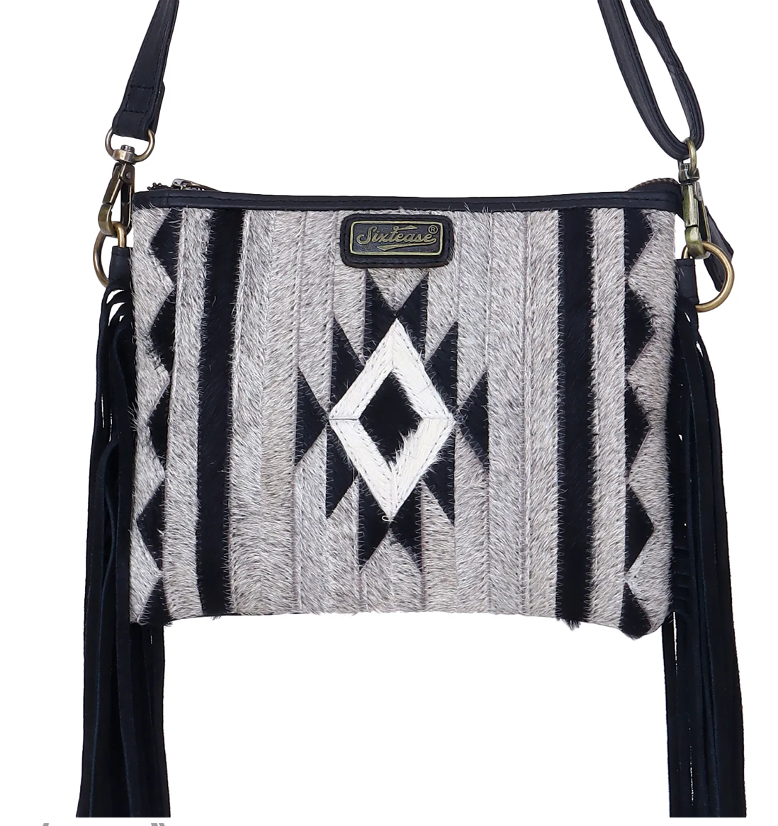 EBONY & ASH SMALL CROSSBODY HANDBAG by SIXTEASE®