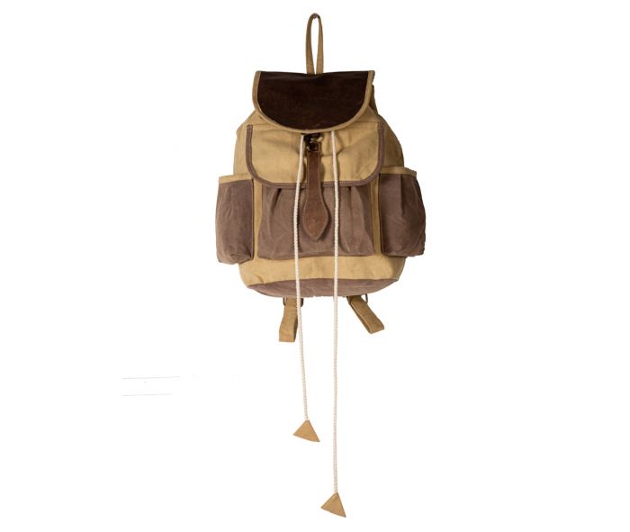 CHESTERNUT JOURNEY CANVAS BACKPACK BAG by MYRA BAG®