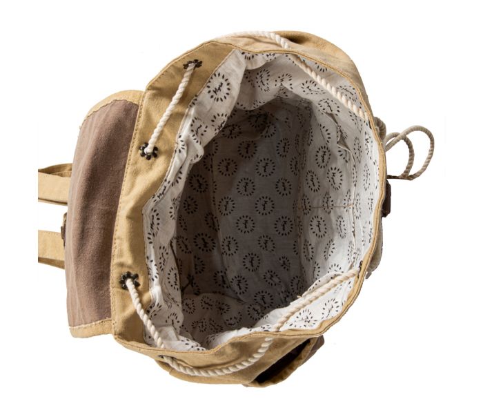 CHESTERNUT JOURNEY CANVAS BACKPACK BAG by MYRA BAG®