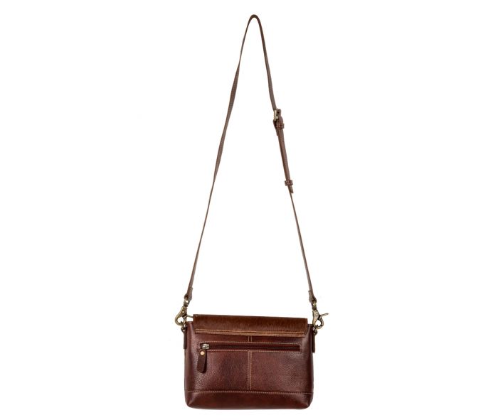 RIDGE MORNING GLORY LEATHER AND COWHIDE HANDBAG by MYRA BAG®