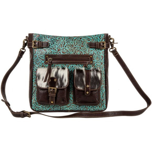 ZAPATA LEATHER COWHIDE HANDBAG by MYRA BAG®