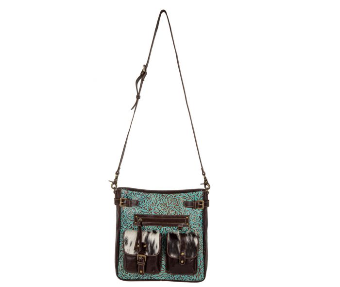 ZAPATA LEATHER COWHIDE HANDBAG by MYRA BAG®