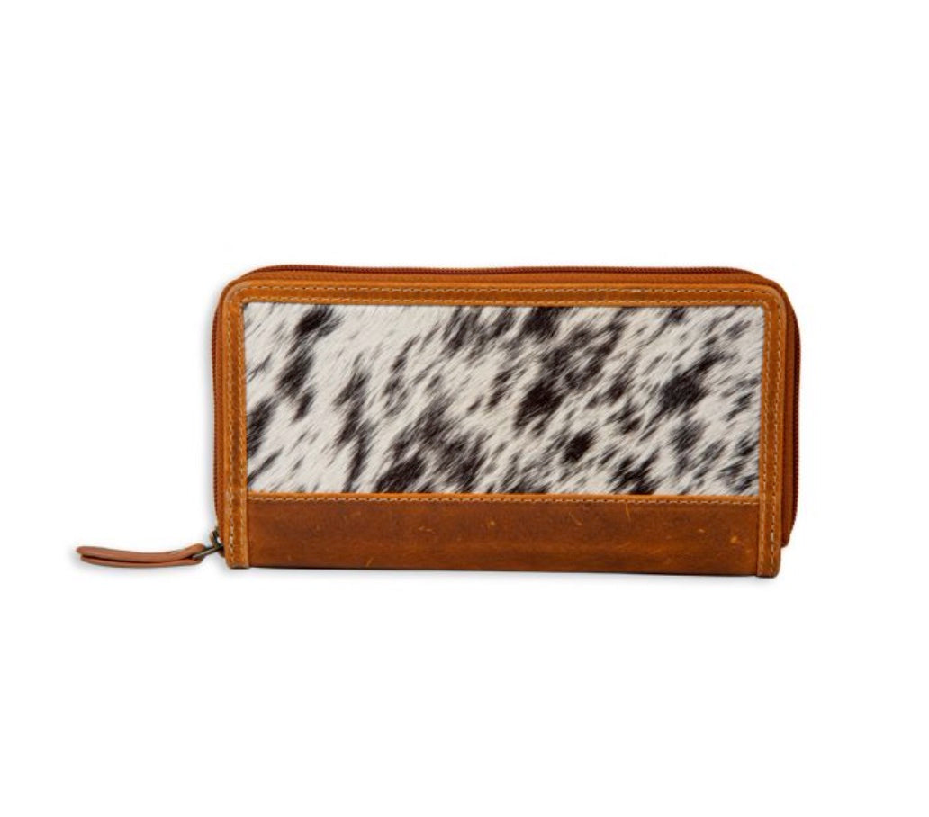 TARAGON COWHIDE HAIR-ON WALLET by MYRA BAG®