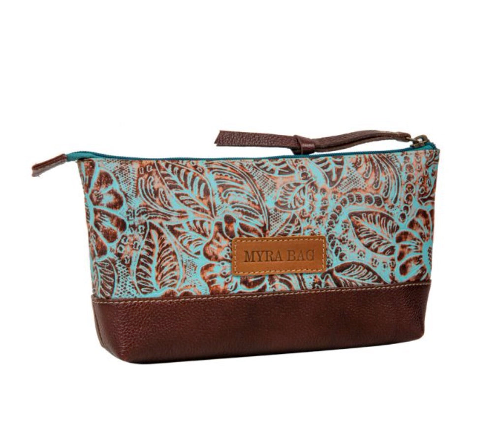 JACKSBORROW CACTUS BLOOM EMBOSSED LEATHER CLUTCH BAG by MRYA BAG®