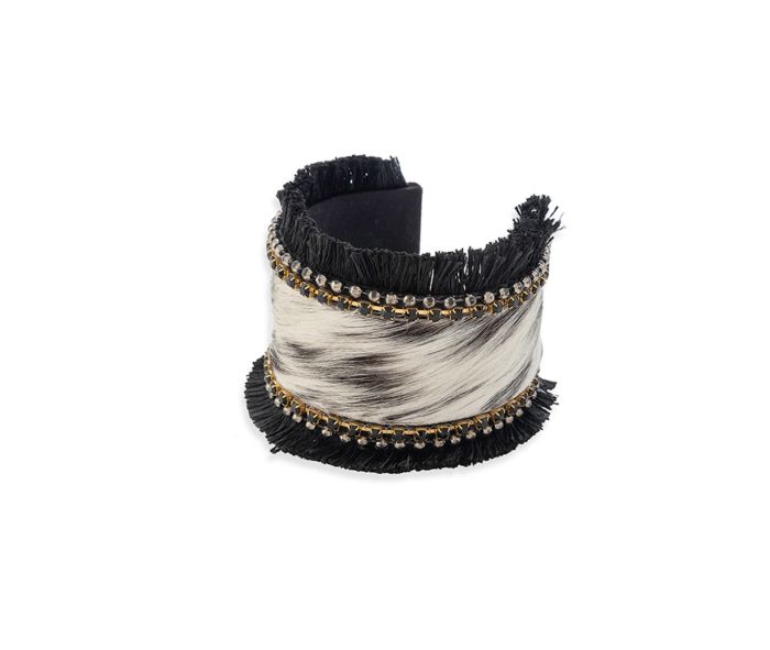 COAL RIDGE HAIRON HIDE CUFF BRACELET