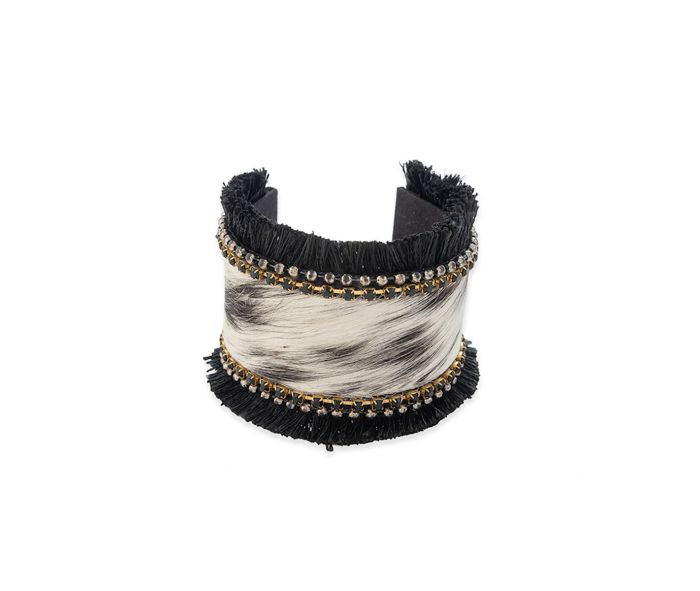 COAL RIDGE HAIRON HIDE CUFF BRACELET