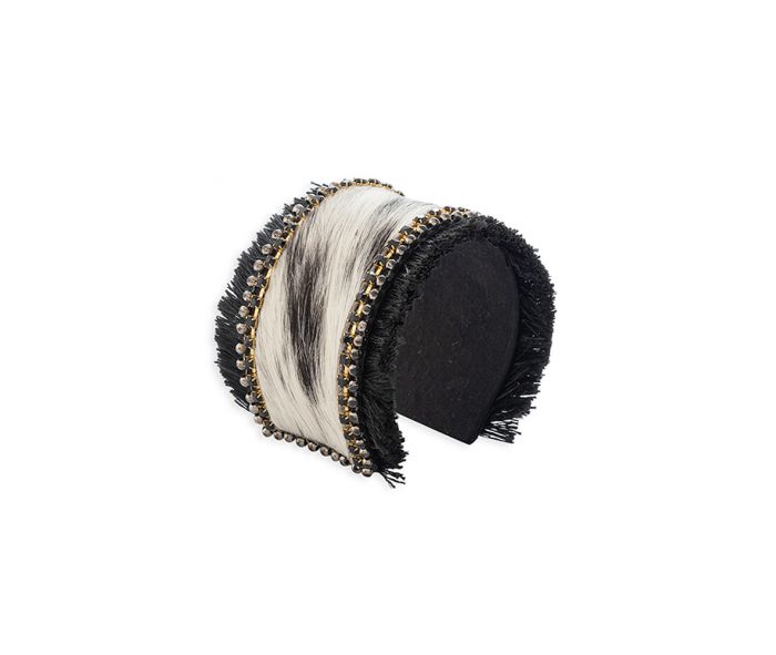 COAL RIDGE HAIRON HIDE CUFF BRACELET