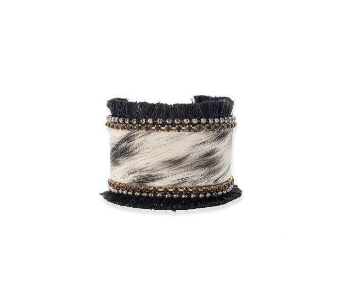 COAL RIDGE HAIRON HIDE CUFF BRACELET