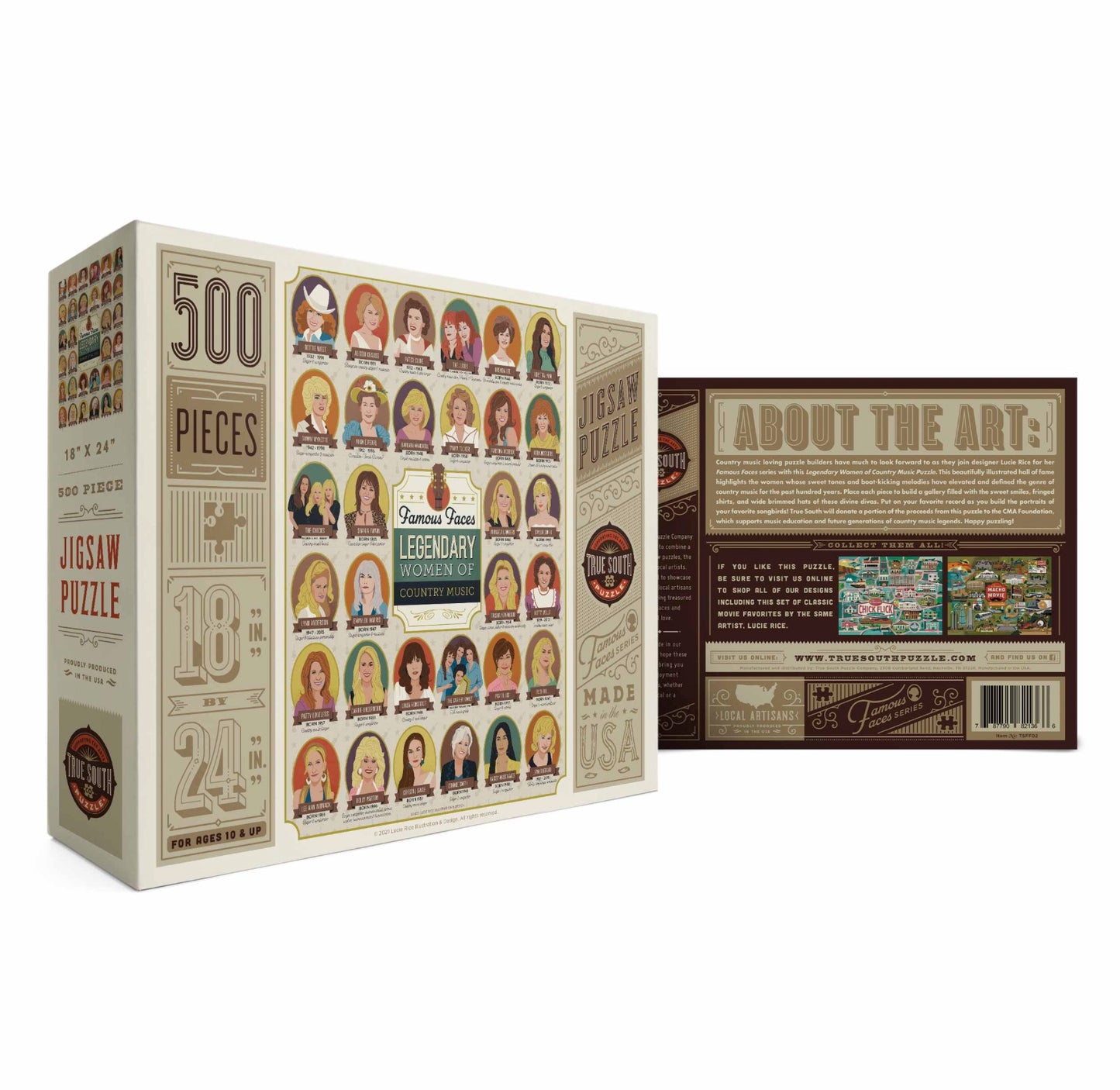 LEGENDARY WOMEN OF COUNTRY MUSIC 500 PIECE JIGSAW PUZZLE