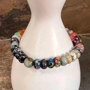 SARABETH NATURAL STONE BEADED BRACELET