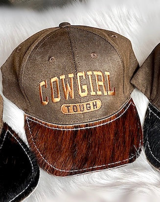 COWGIRL TOUGH COWHIDE BALL CAP COLLECTION