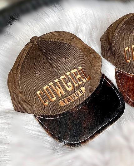 COWGIRL TOUGH COWHIDE BALL CAP COLLECTION