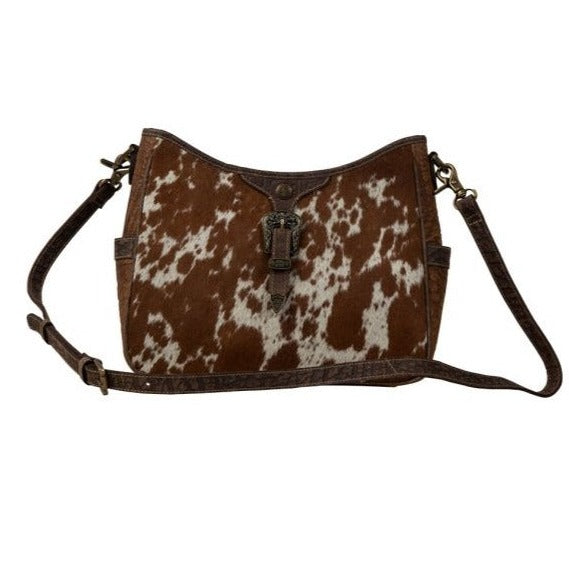 HEARTWOOD LEATHER & COWHIDE HANDBAG by MYRA BAG®