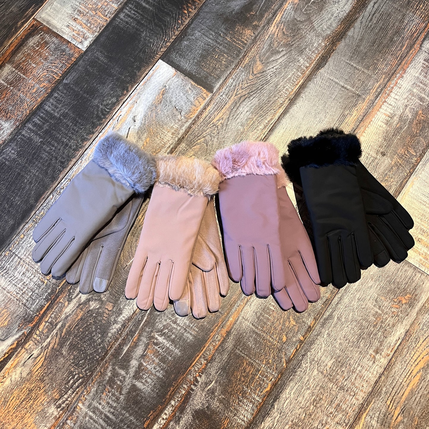 WOMEN'S PREMIUM SUPER SOFT FLEECE LINED GLOVES WITH TOUCHSCREEN TEXTING GLOVES