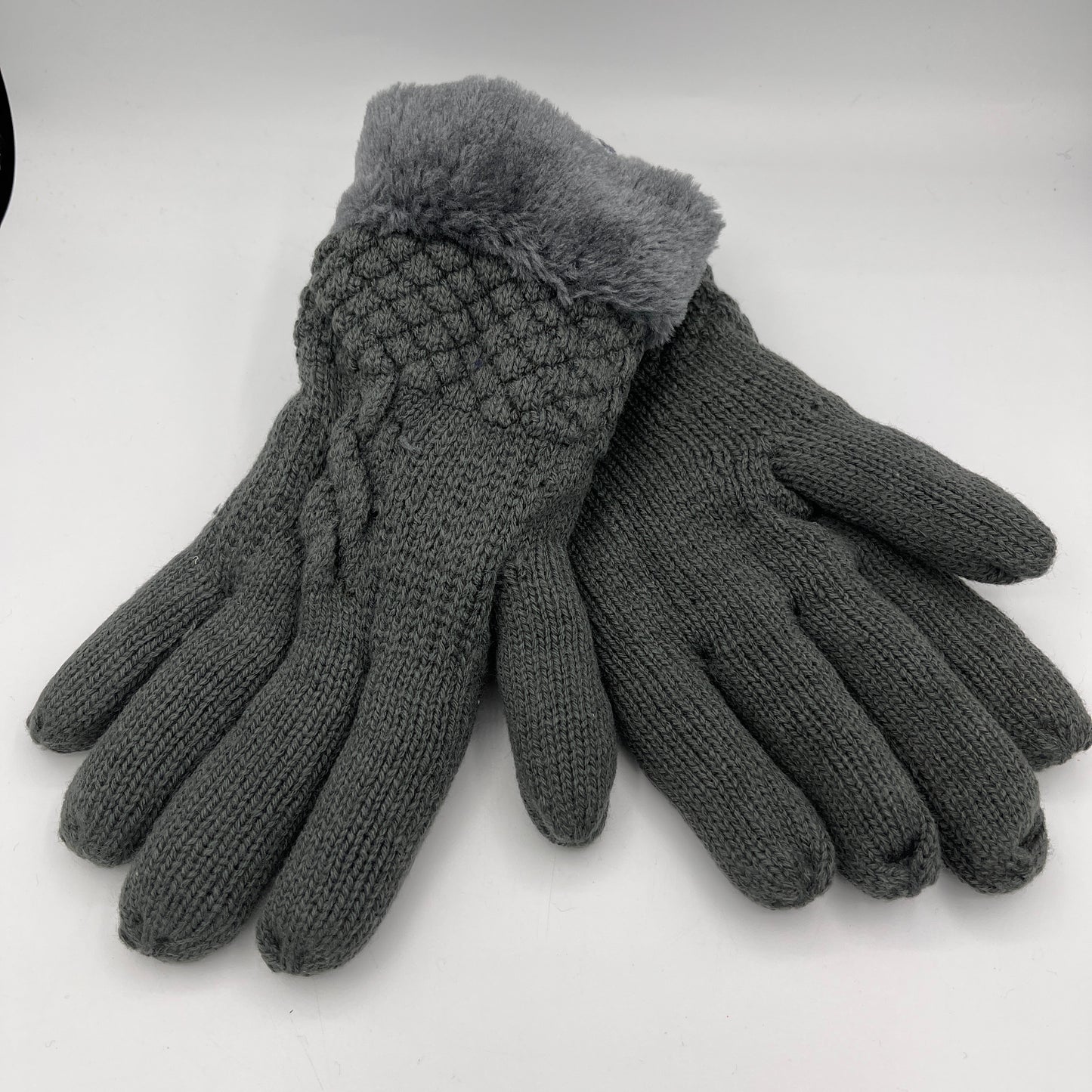 WOMEN'S PREMIUM CABLE KNIT FLEECE LINED GLOVES