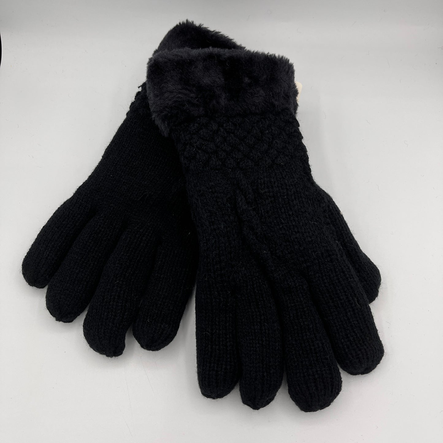 WOMEN'S PREMIUM CABLE KNIT FLEECE LINED GLOVES