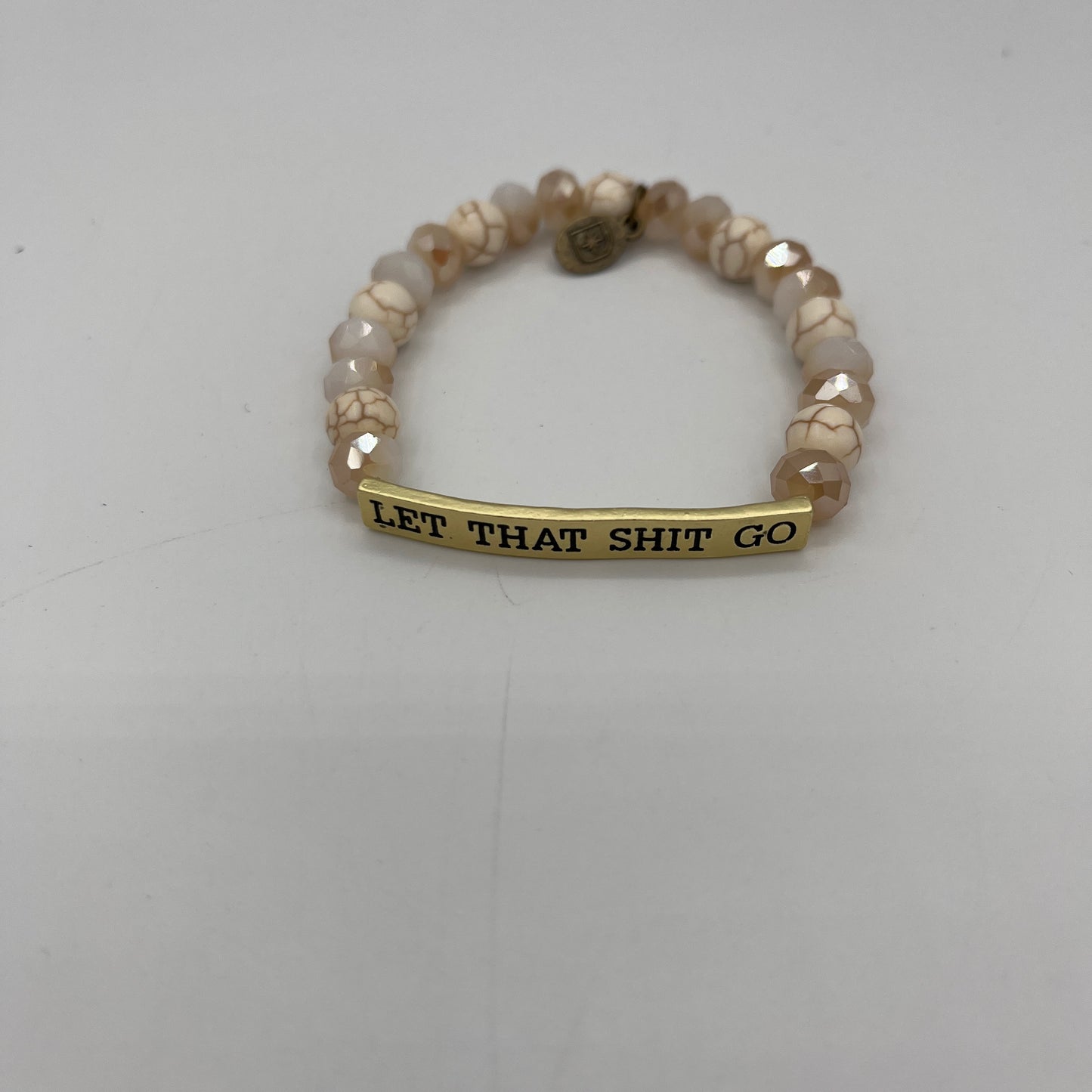 SASSY SEMI-PRECIOUS "LET THAT SHIT GO" BRACELETS