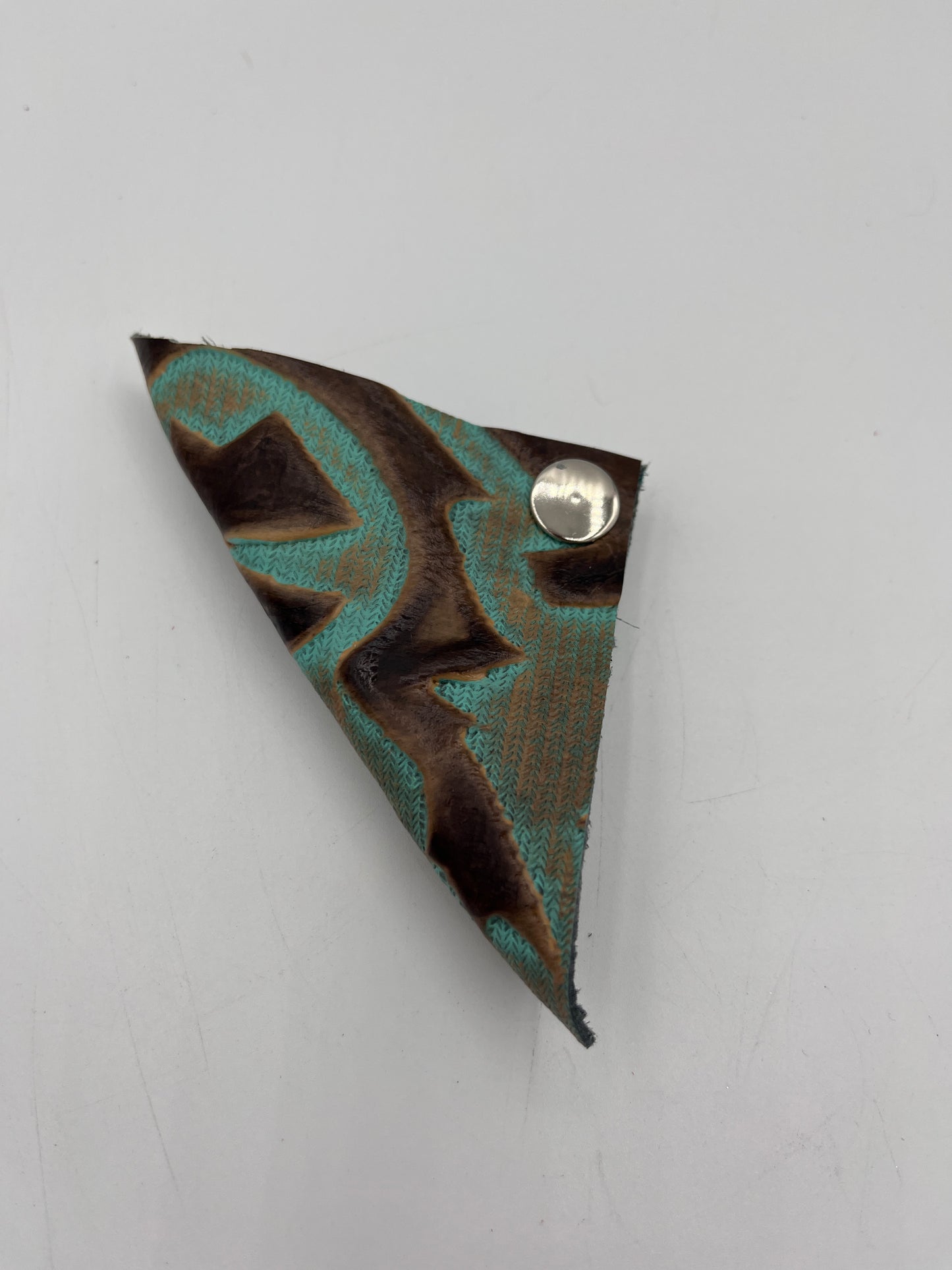HANDCRAFTED LEATHER CABLE HOLDER