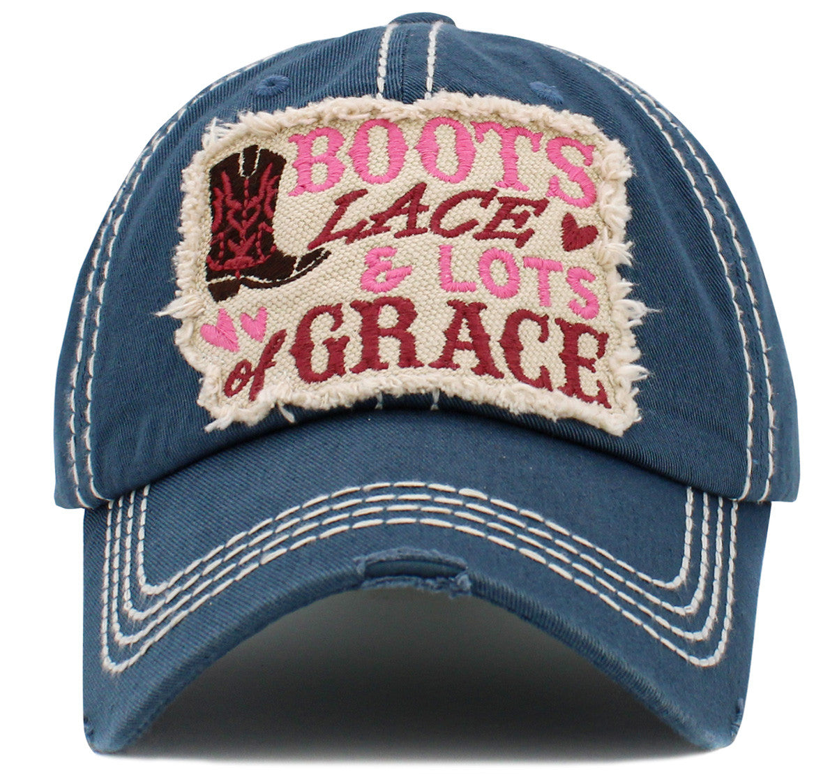 BOOTS LACE & LOTS OF GRACE BALLCAP