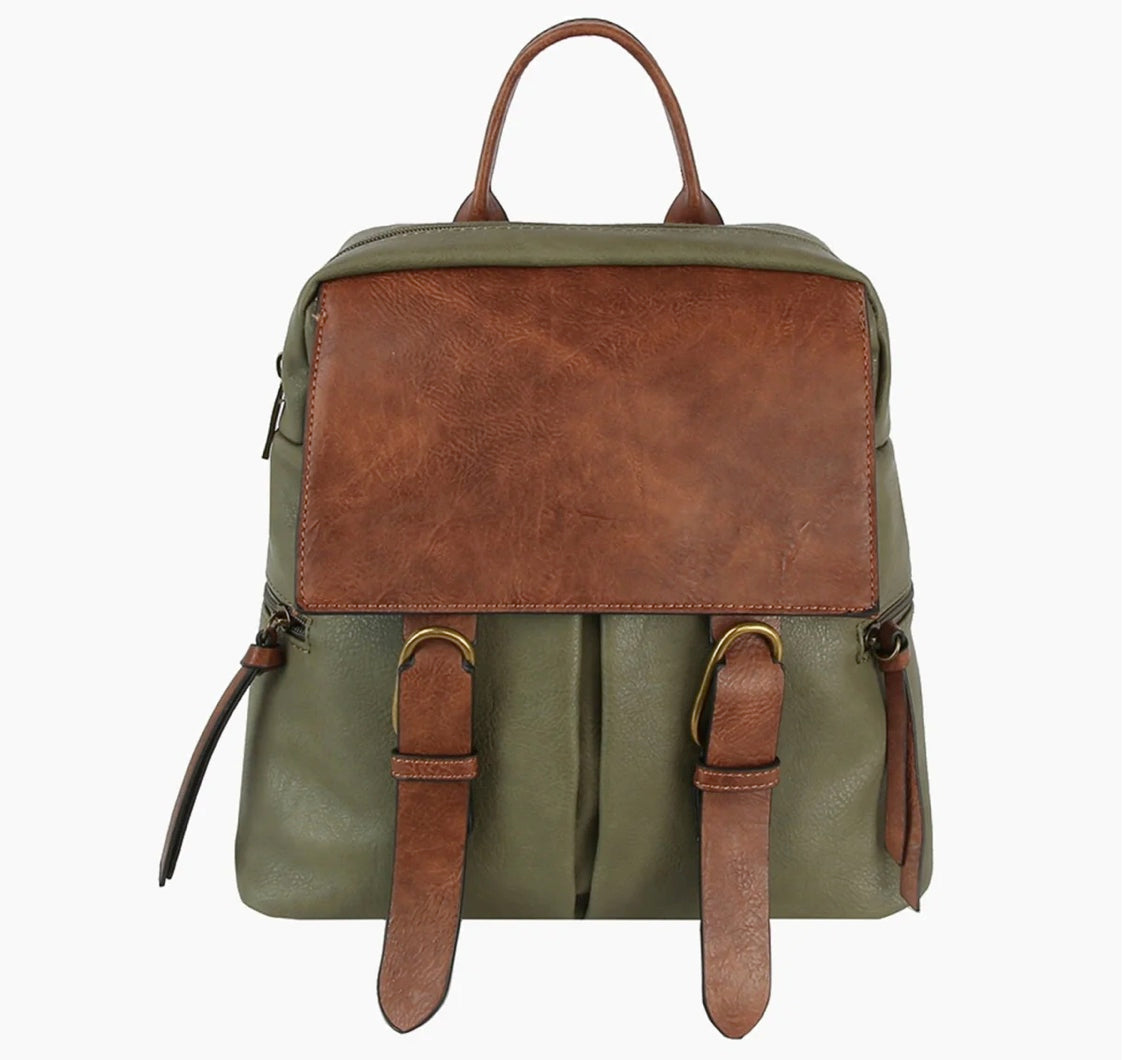 LEATHER SATCHEL BACKPACK