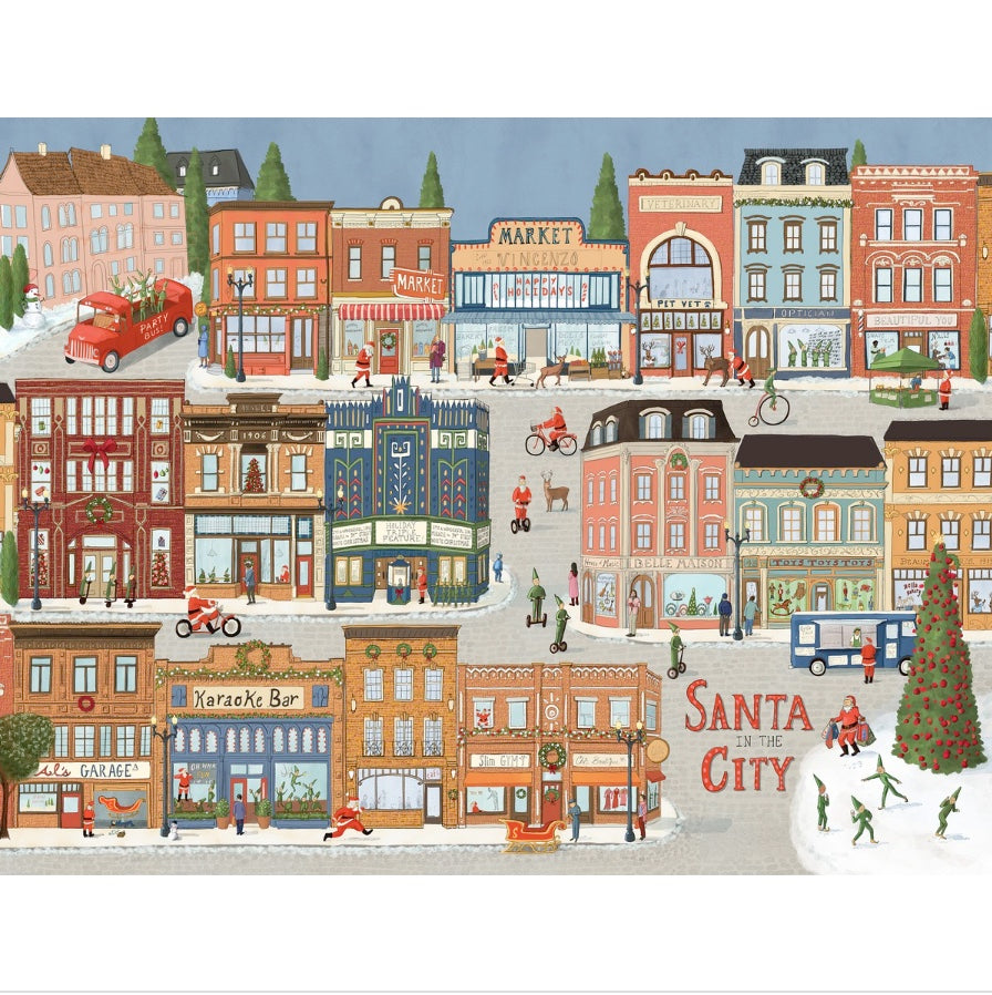 SANTA IN THE CITY 500 PIECE JIGSAW PUZZLE