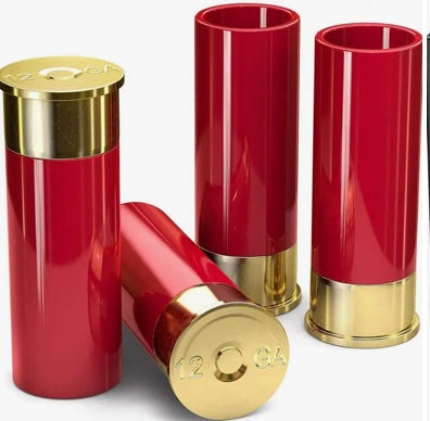 12 GAUGE SHOT GLASSES - SET OF 4