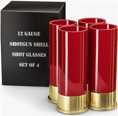 12 GAUGE SHOT GLASSES - SET OF 4