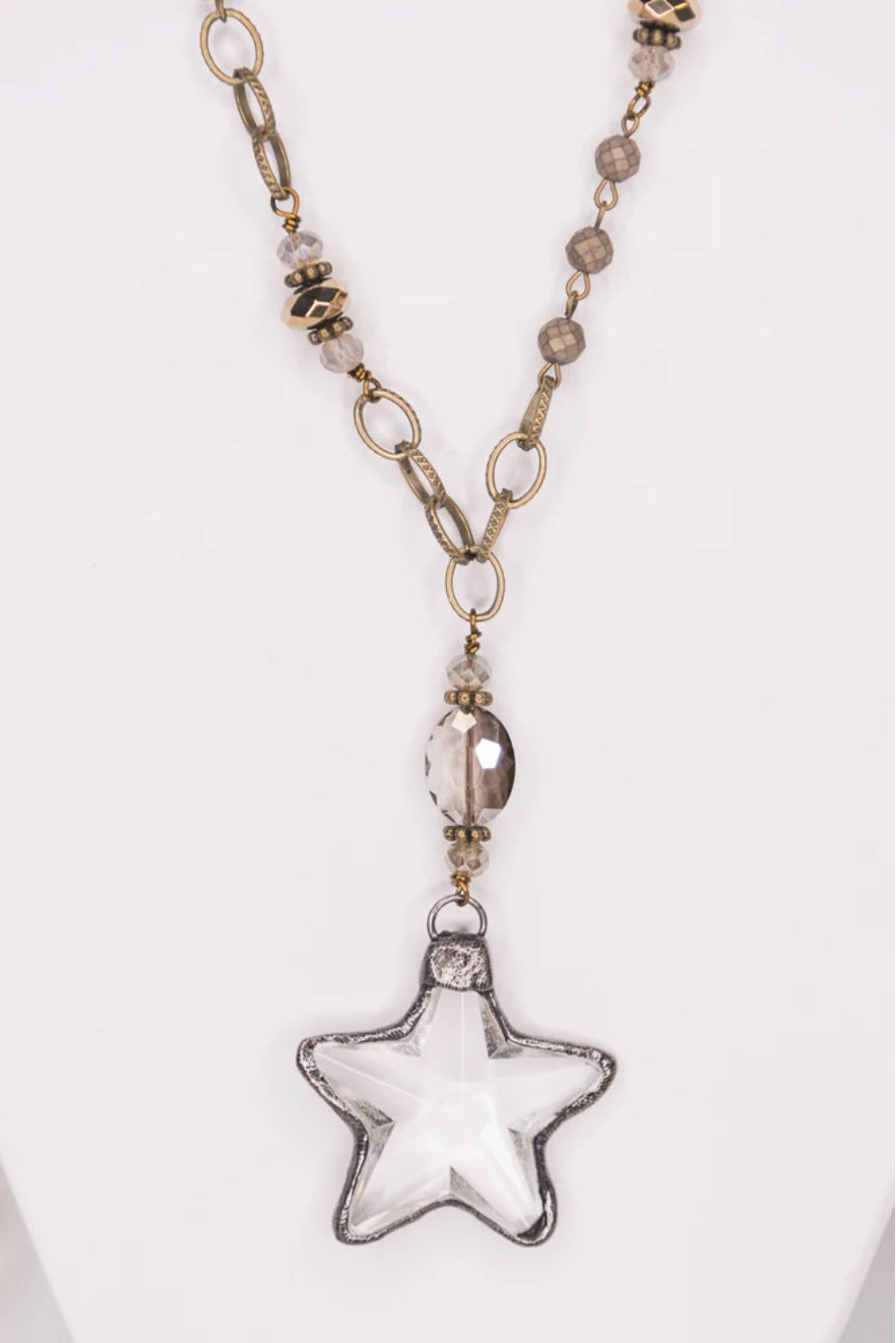 SHOOTING STAR NECKLACE - LONG - HANDMADE JEWELRY