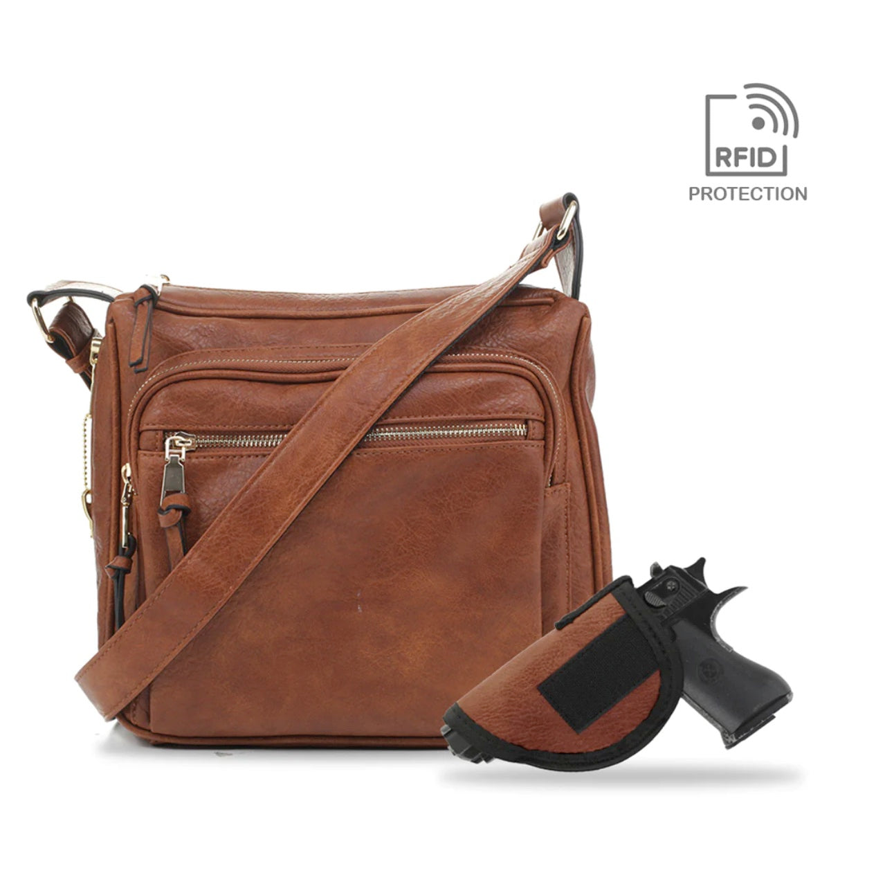 BROOKLYN CONCEAL CARRY LOCK AND KEY HANDBAG
