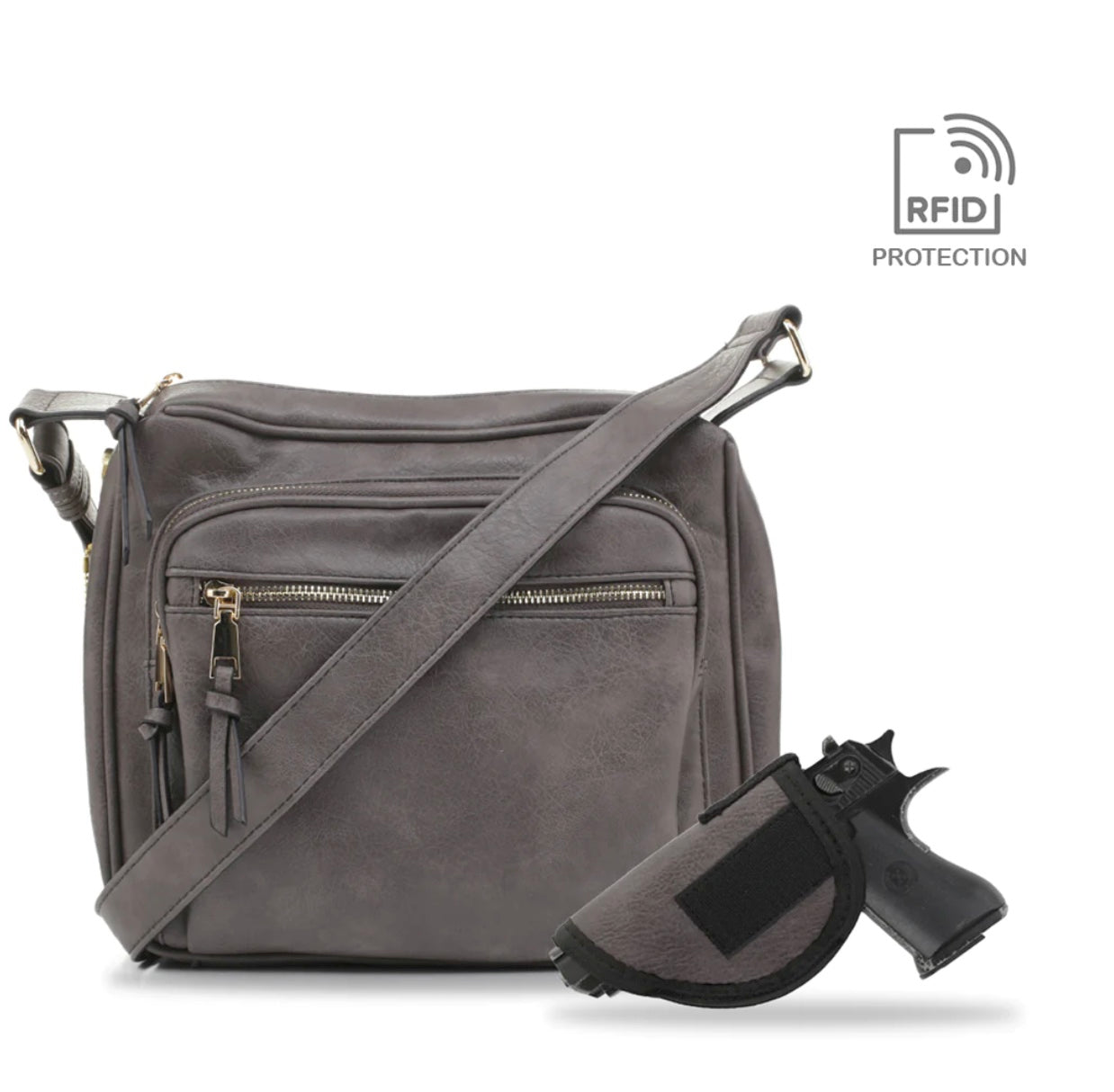 BROOKLYN CONCEAL CARRY LOCK AND KEY HANDBAG