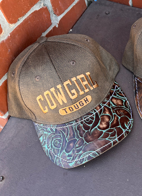 COWGIRL TOUGH COWHIDE BALL CAP COLLECTION