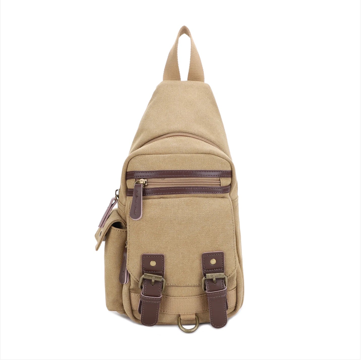 Shasta Unisex Canvas & Leather Concealed Carry Sling Bag by Jessie James Handbags®