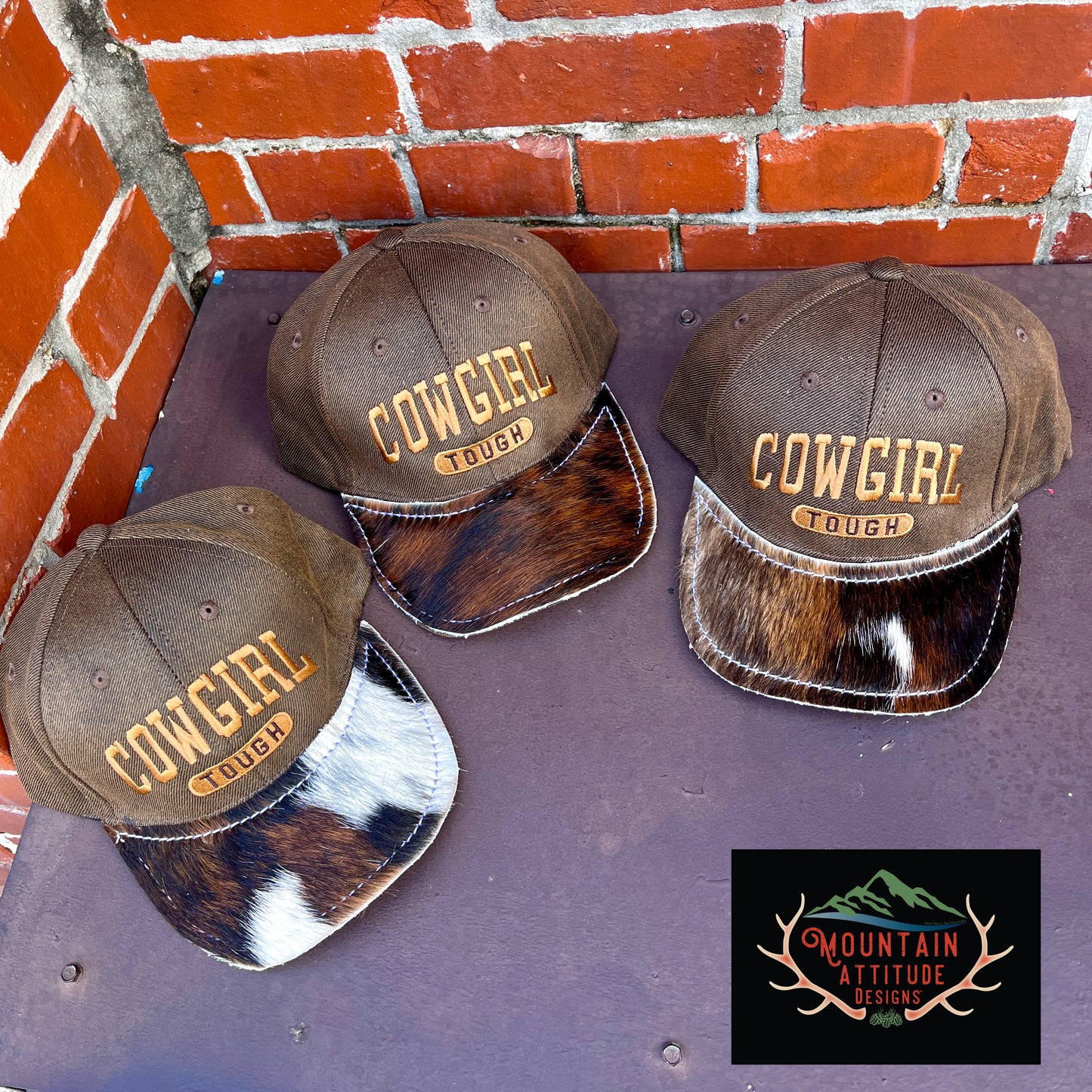 COWGIRL TOUGH COWHIDE BALL CAP COLLECTION