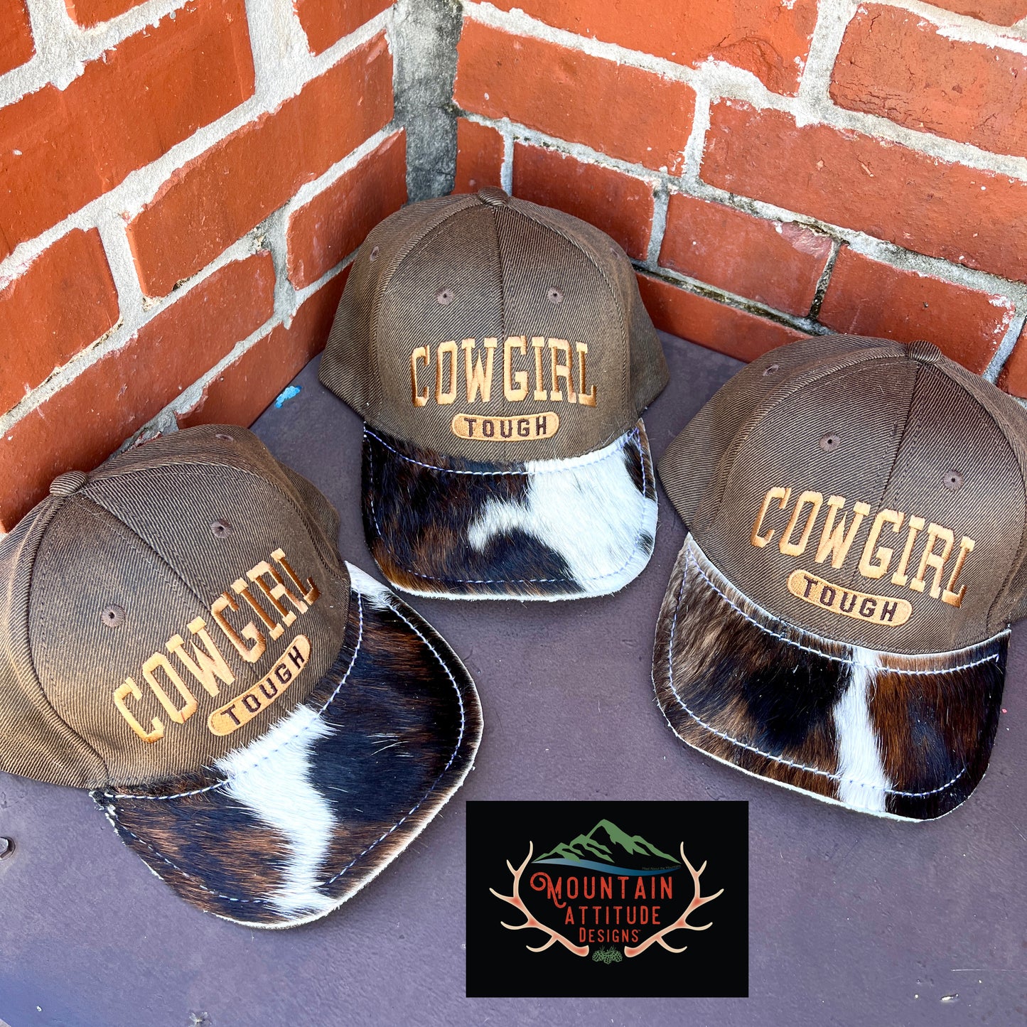 COWGIRL TOUGH COWHIDE BALL CAP COLLECTION