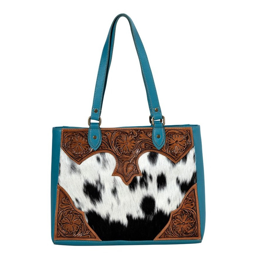 TOMLINSON TRAILS HAND-TOOLED HANDBAG by MYRA BAG®