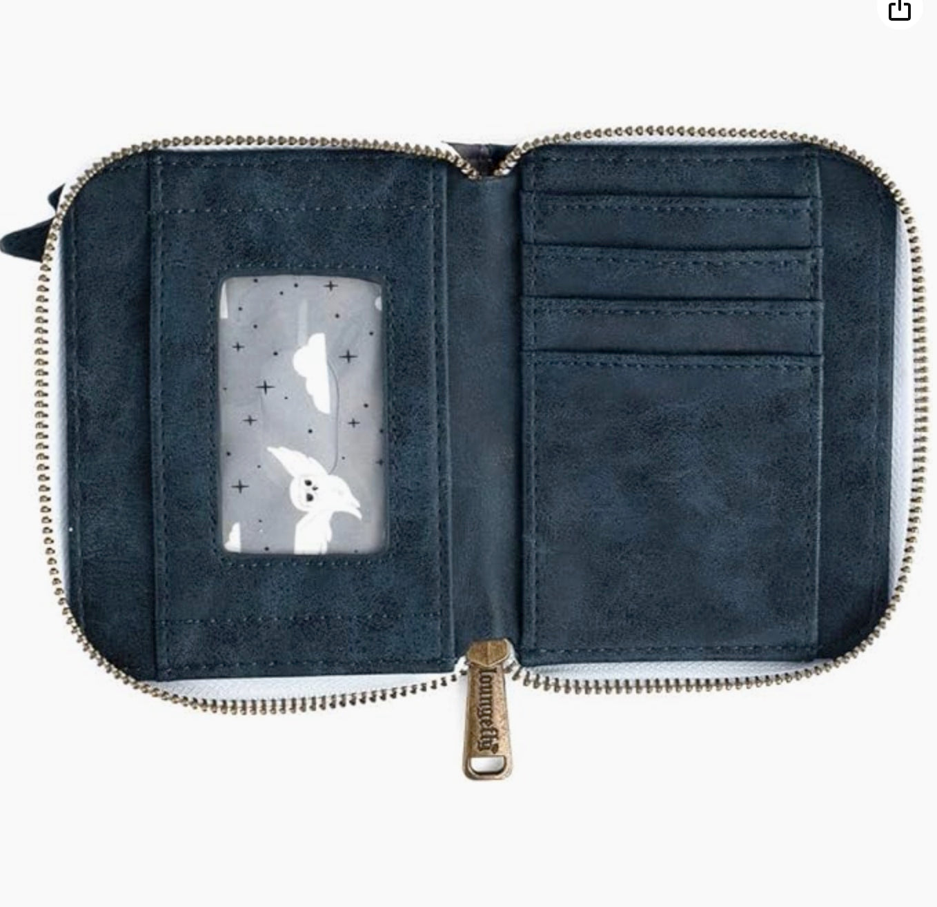 LOUNGEFLY HARRY POTTER HOGWARTS CASTLE HEDWIG FAUX LEATHER WALLET