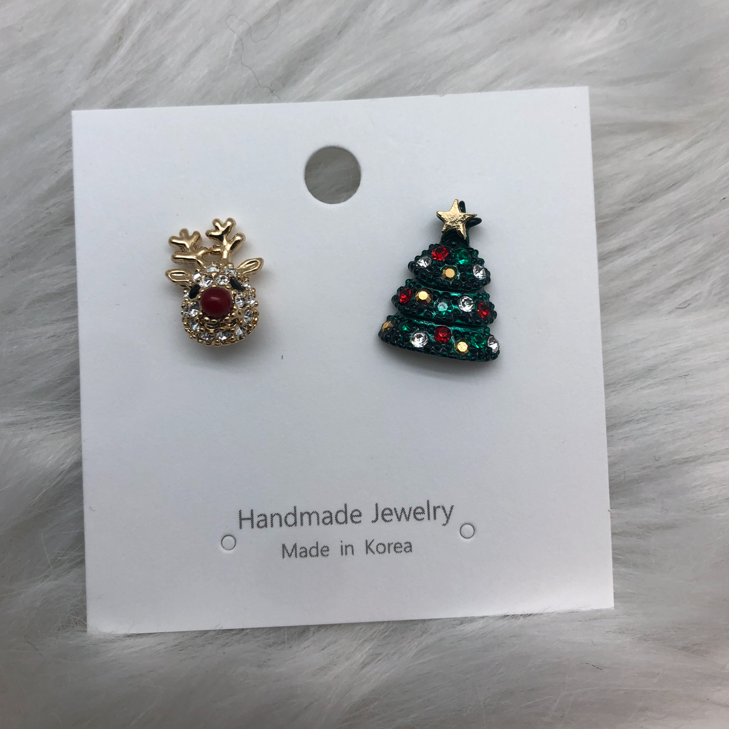 HANDMADE RUDOLF & CHRISTMAS EARRINGS
