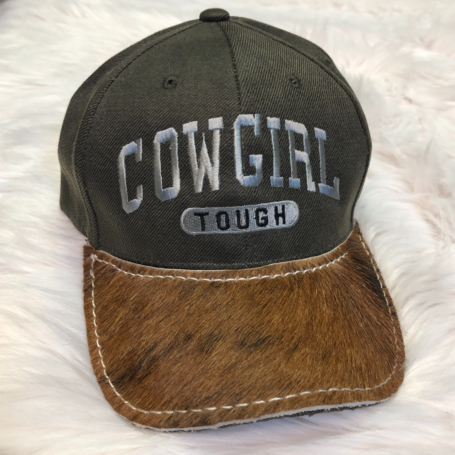 COWGIRL TOUGH COWHIDE BALL CAP COLLECTION