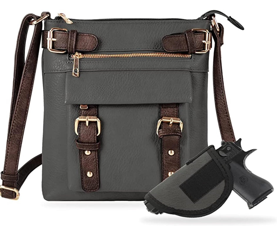 HANNAH CONCEAL CARRY CROSSBODY BAG WITH LOCK & KEY by JESSIE JAMES®