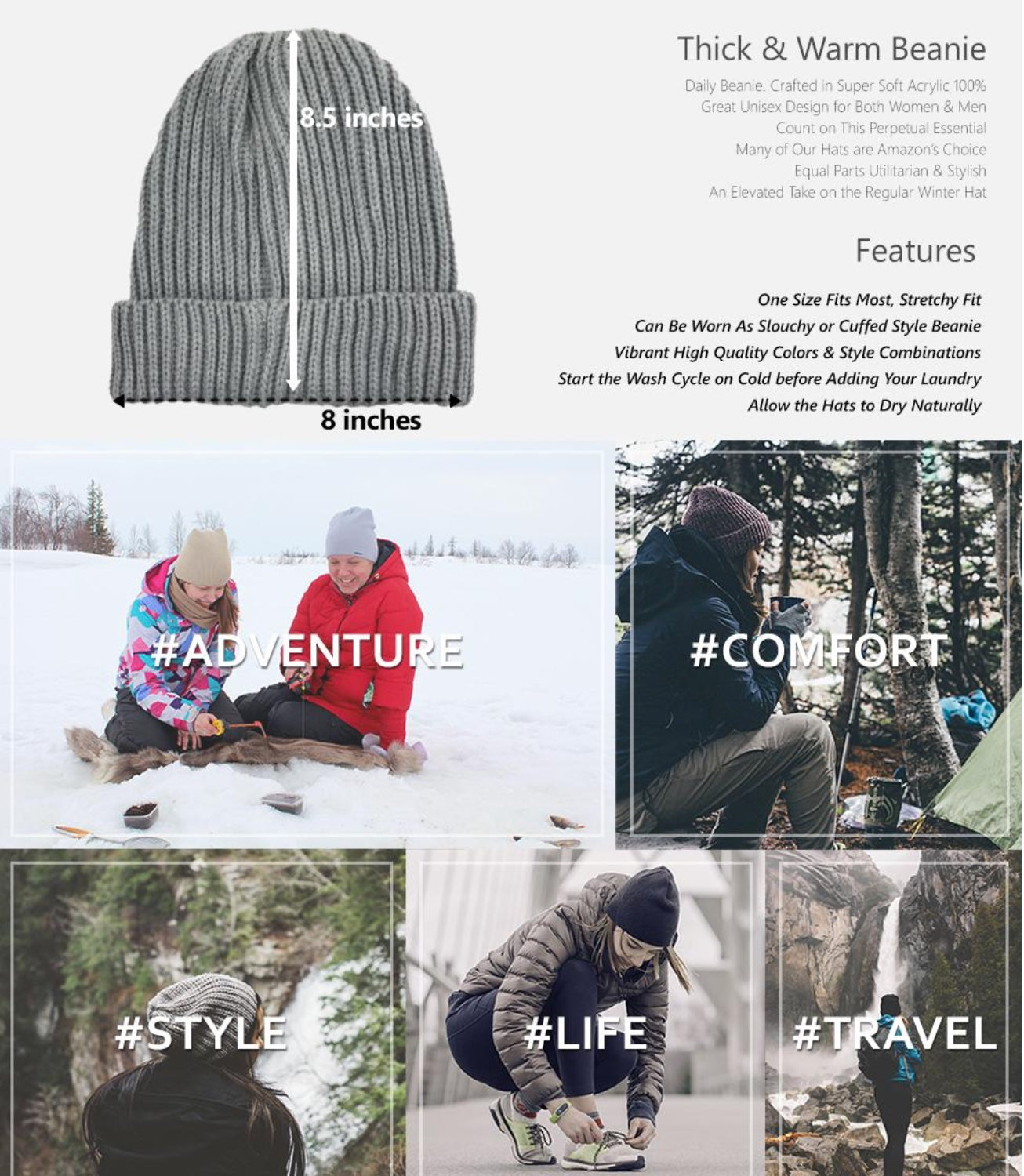 RIBBED BEANIES