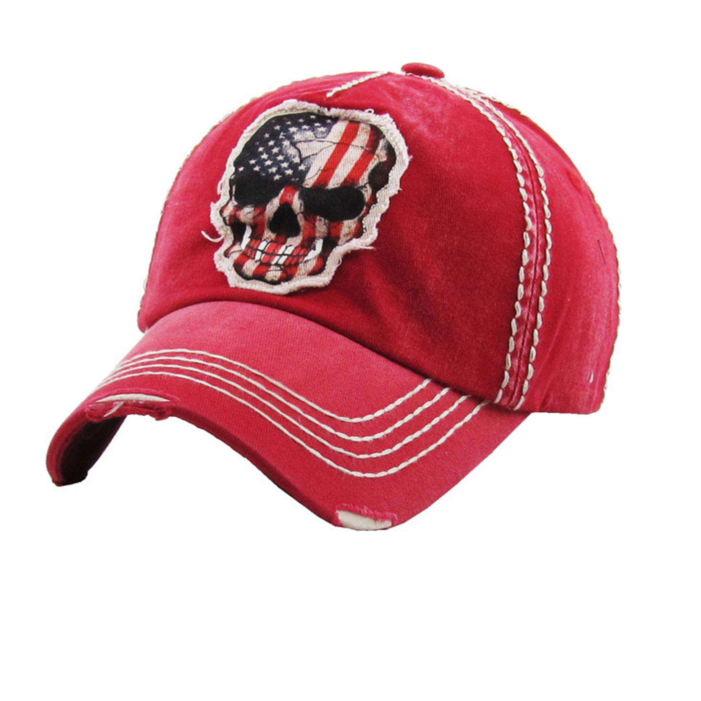 SKULL FLAG BASEBALL CAP / HAT