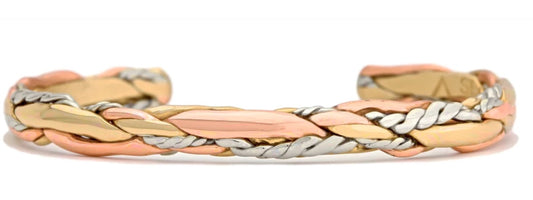 HANDCRAFTED LIGHT SAGE by SERGIO LUB® - Copper Bracelet - Style 75