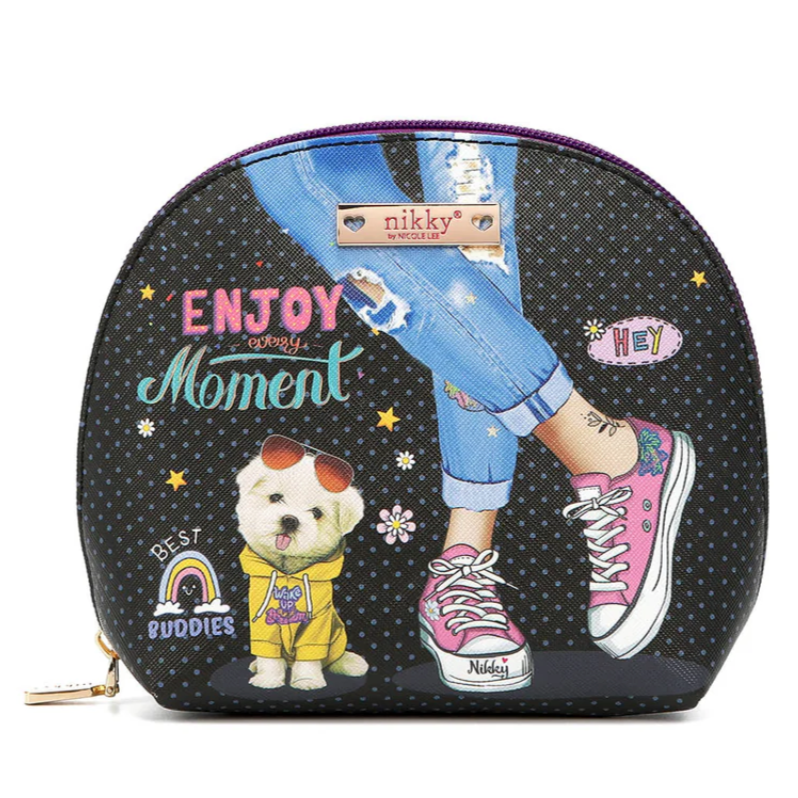 ENJOY EVERY MOMENT  ZIP AROUND COSMETIC POUCH by NIKKY® BY NICOLE LEE®