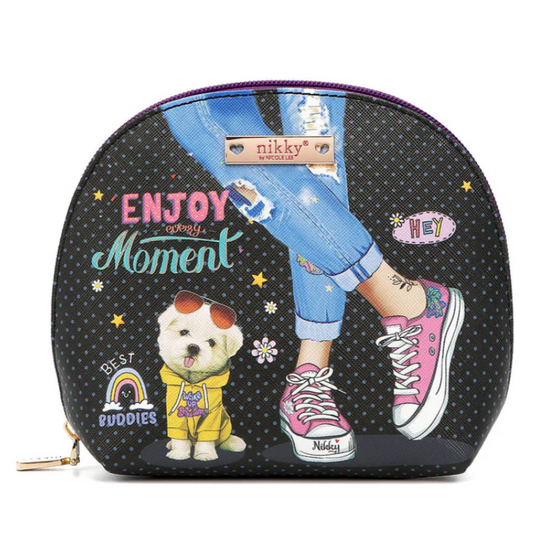 ENJOY EVERY MOMENT  ZIP AROUND COSMETIC POUCH by NIKKY® BY NICOLE LEE®