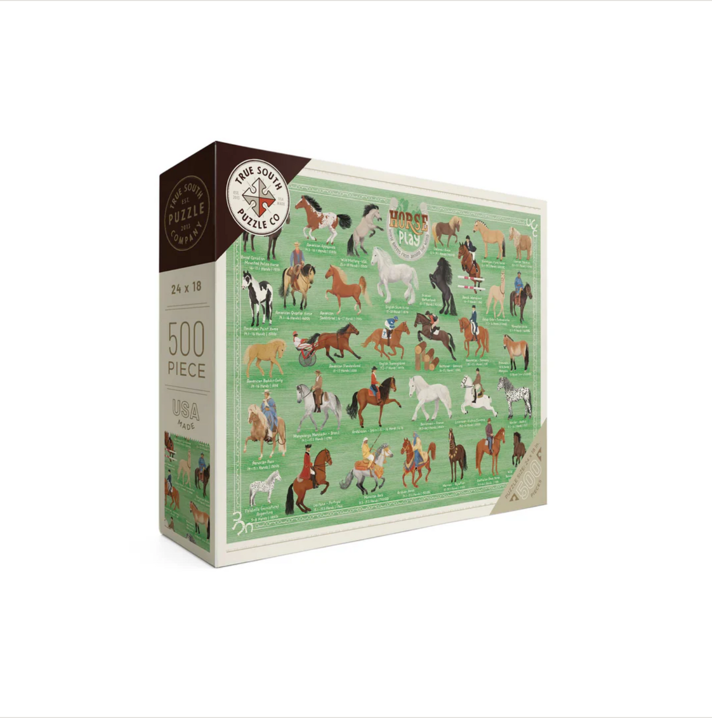 HORSE PLAY - 500 PIECE PUZZLE by TRUE SOUTH PUZZLE CO.®