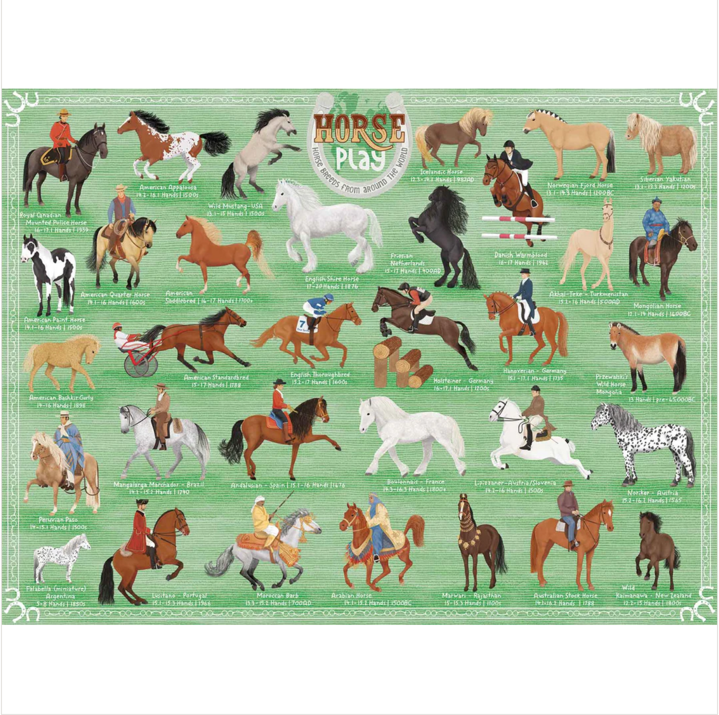 HORSE PLAY - 500 PIECE PUZZLE by TRUE SOUTH PUZZLE CO.®